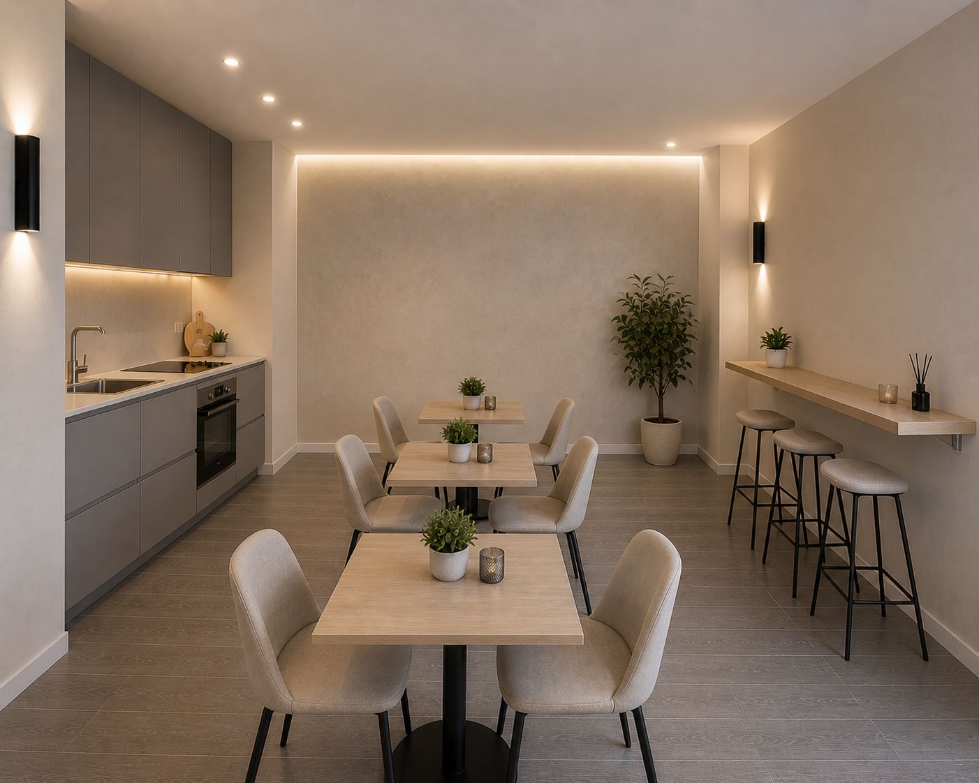 Sala colazioni e ambiente comune — Il Respiro degli Ulivi